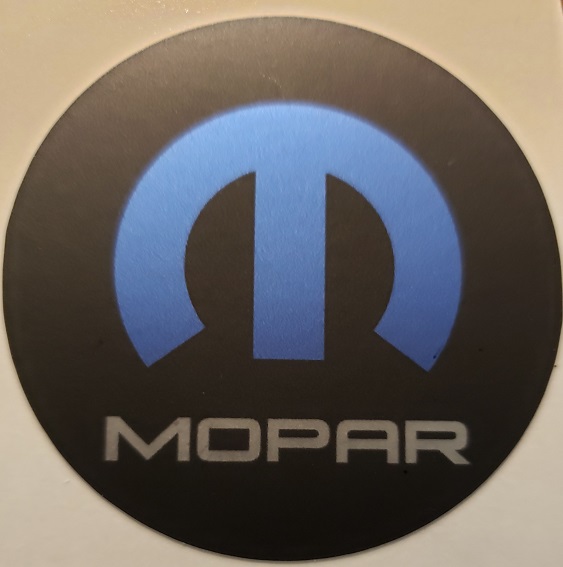 M Mopar Fuel Door Decal 08-up Dodge Challenger - Click Image to Close